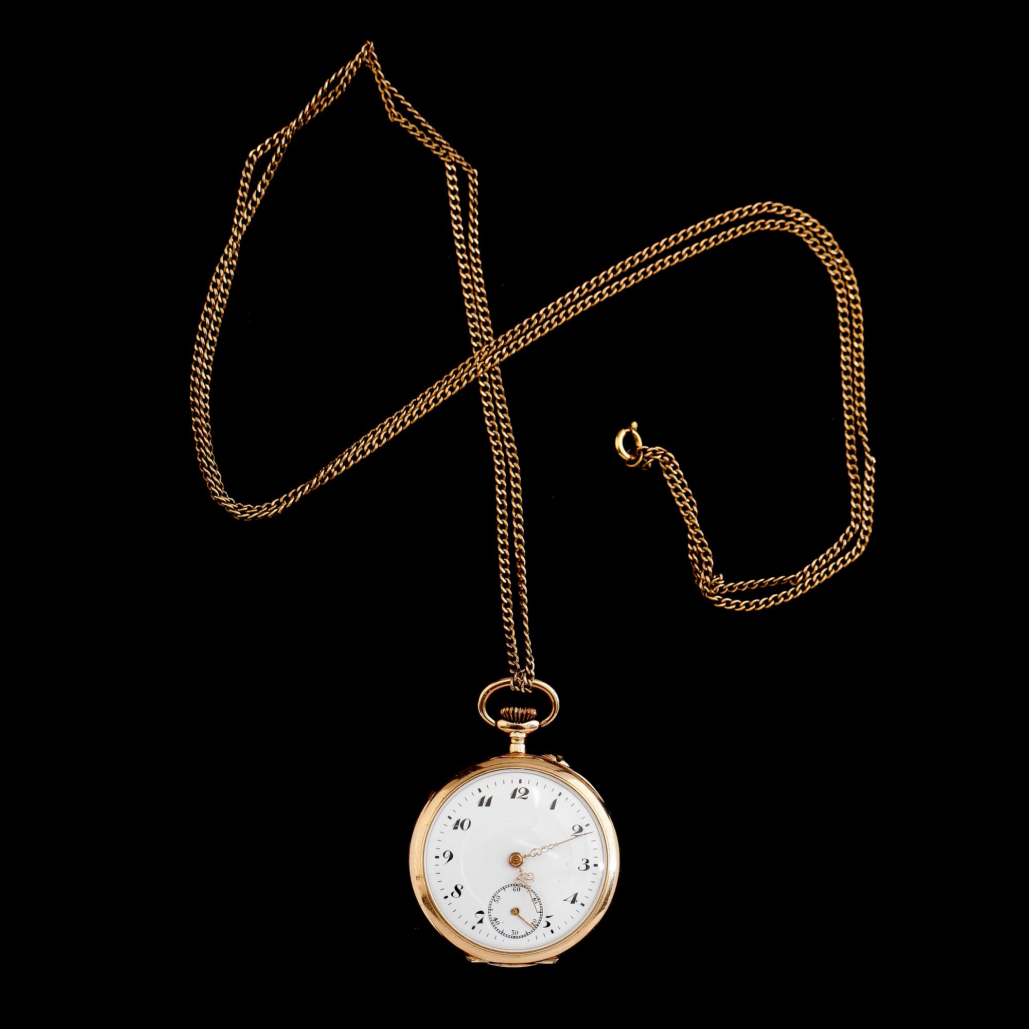FICKUR, 14 k guld, 1900-talets första hälft.