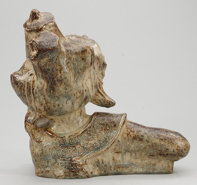 A Helge Christoffersen stoneware sculpture, Royal Copenhagen Denmark 1960.