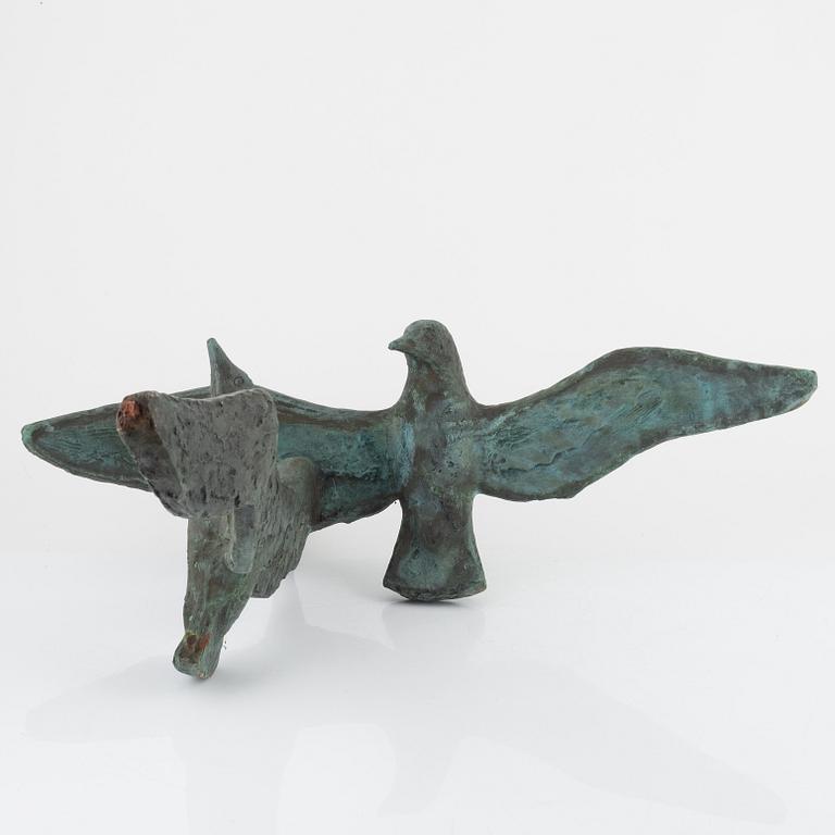 Ulf Tikkanen, sculpture, bronze, signed with initials.