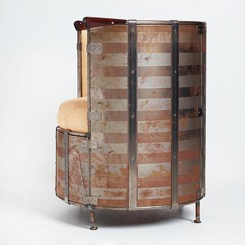 Mats Theselius, an easy chair, "Älgskinnsfåtöljen", Källemo, Sweden post 1991.