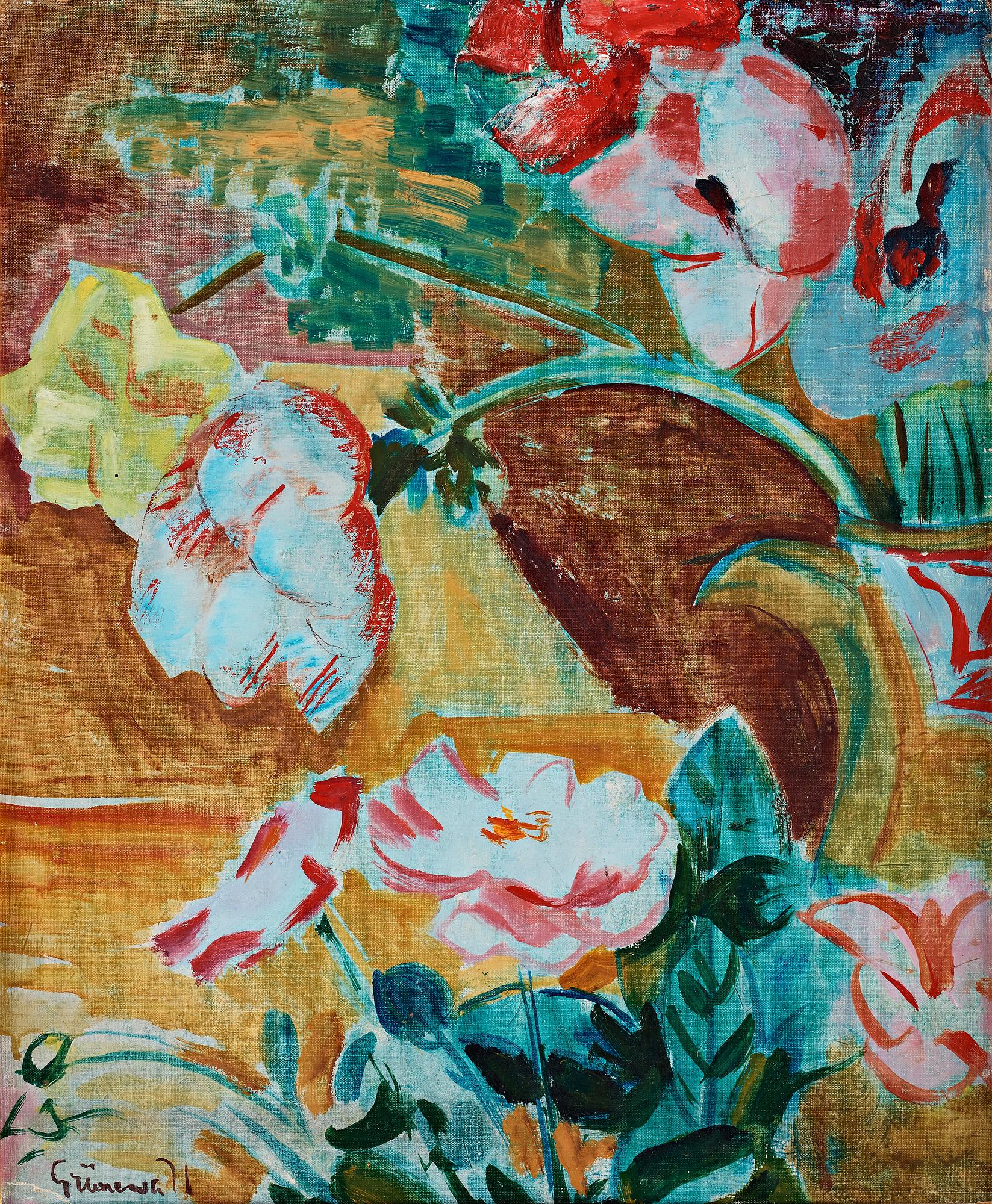 Isaac Grünewald, Blomsterstilleben.