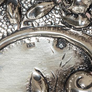 Gallerskål, silver, rokokostil, sekelskiftet 1900, Austria-Hungary.