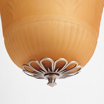 Edward Hald, a chandelier model "HD 55", Orrefors, ca 1928.