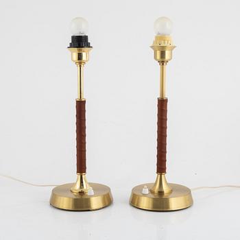 Table lamps, 2 similar, EWÅ, second half of the 20th century.