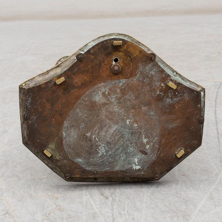 A 19th century bronze umbrella stand.