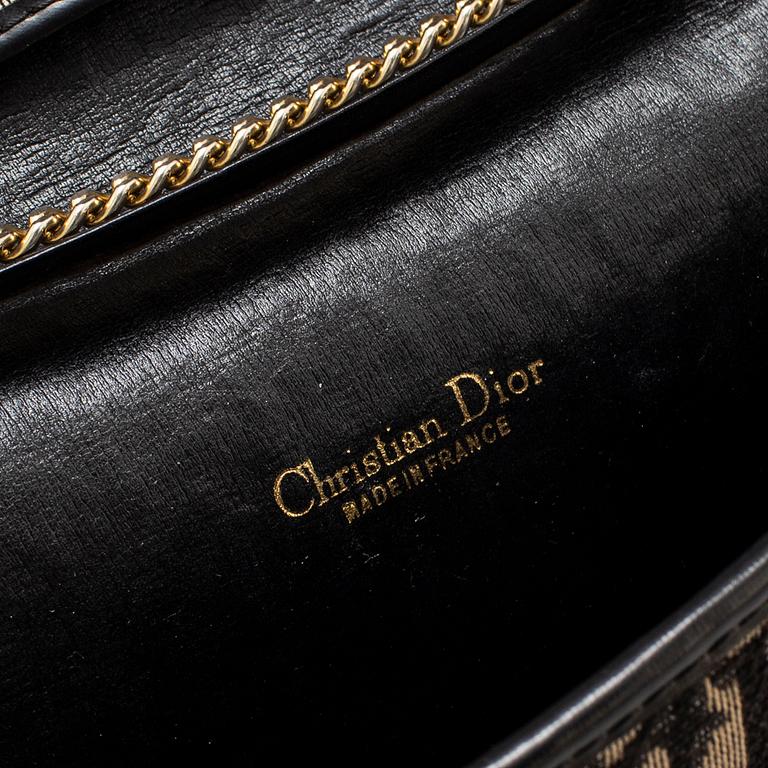 CHRISTIAN DIOR, monogram canvas shoulder bag.