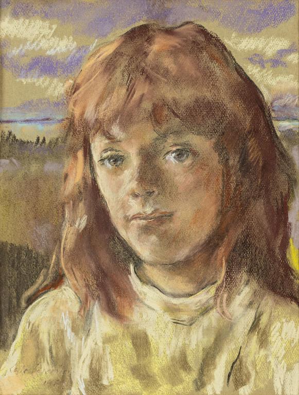 Lotte Laserstein, Portrait of a girl.