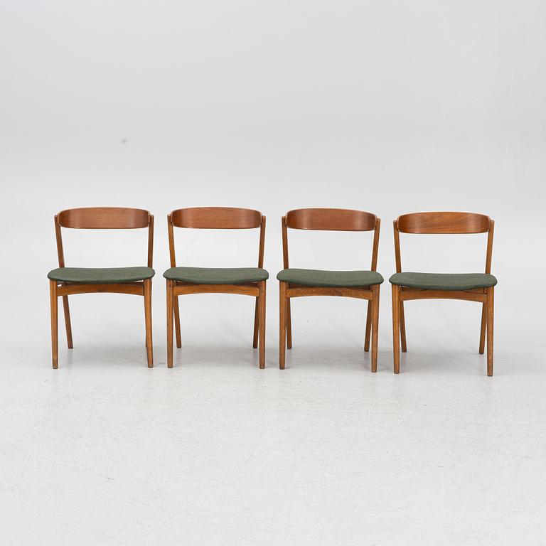 A set of four Scandinavian chairs, 1950's/60's.