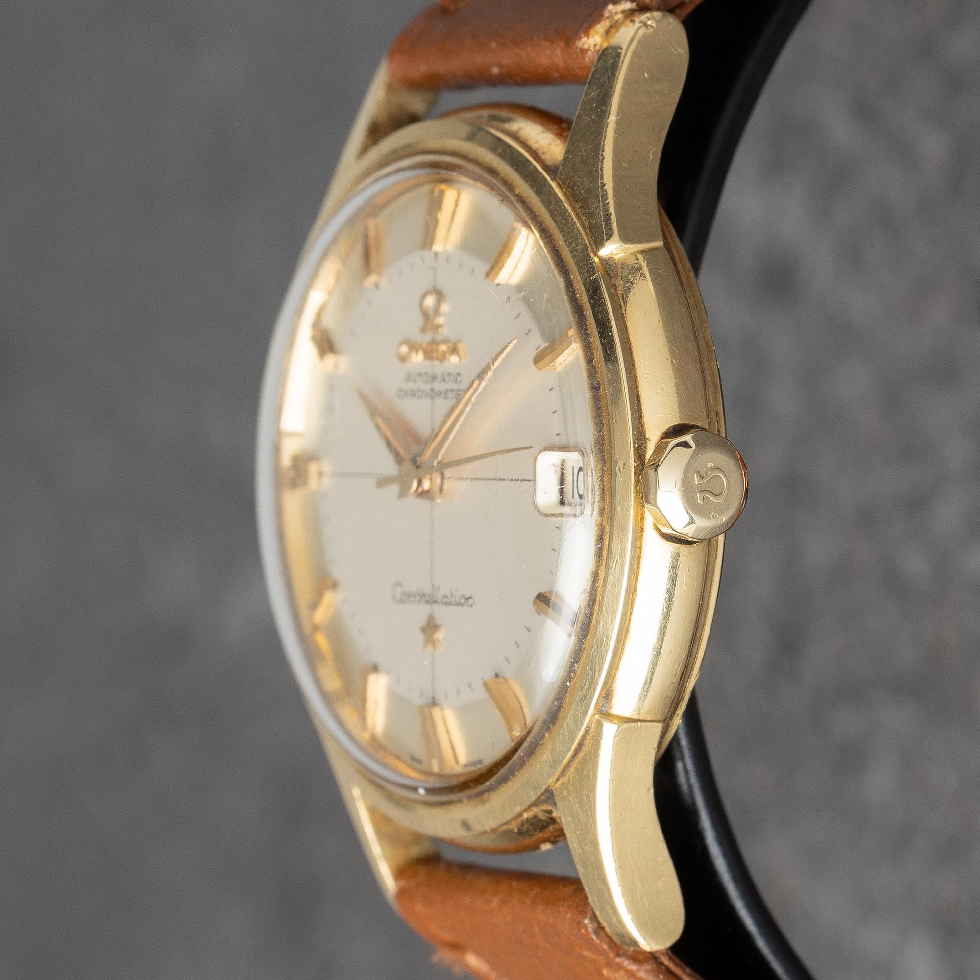 Omega, Constellation, Calendar, "Pie-Pan", ca 1960.