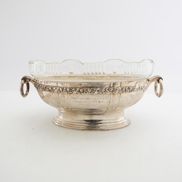 Jardinière silver Art Nouveau early 20th century.