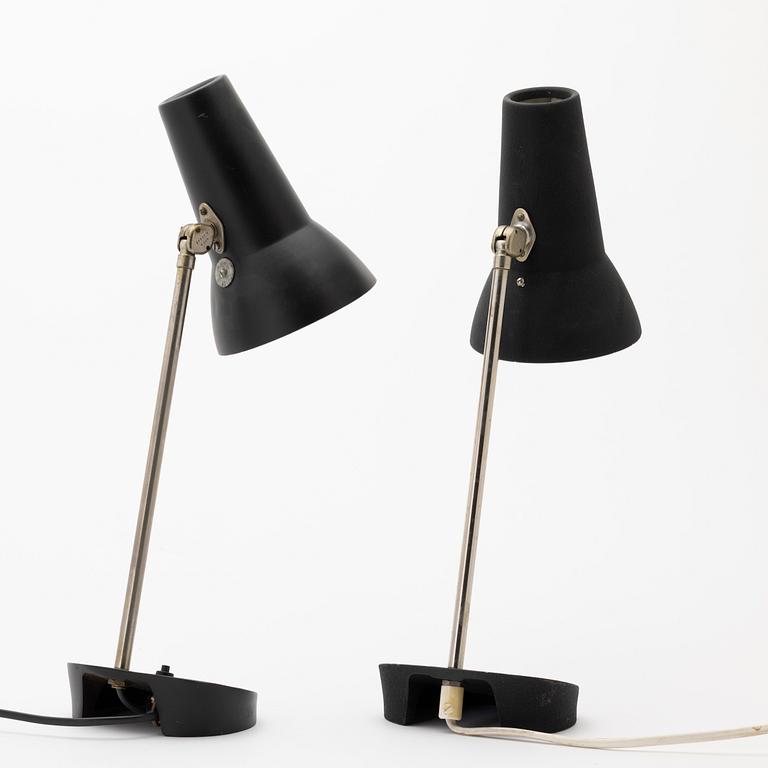 Table lamps, a pair, model "E1297", Asea, 1960s.