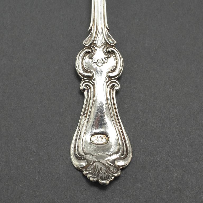 17 pcs of silver cutlery from 19th and 20th century.