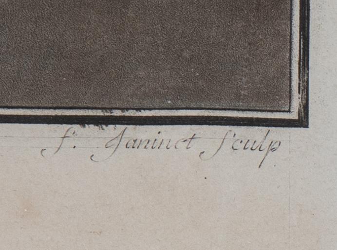 Niclas Lafrensen d.y., efter. Gravör Jean Francois Janinet. Tre färggravyrer, bildstl 35,5 x 28 cm vardera.