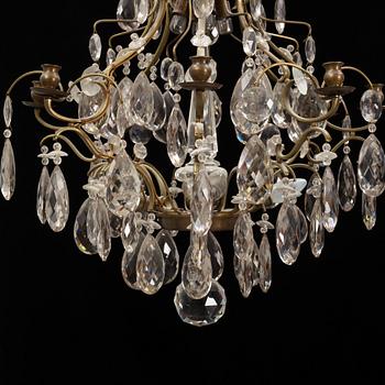 A rococo style chandelier, Early 20th Century.