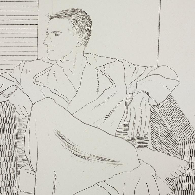 David Hockney, "Christopher Isherwood and Don Bachardy".