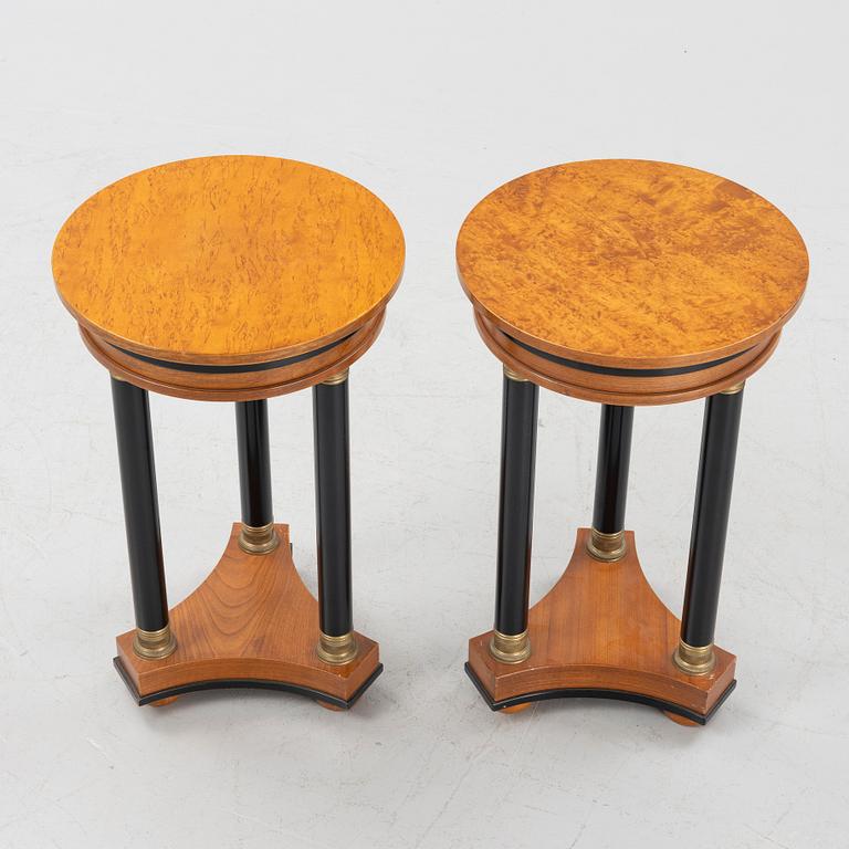 Lampbord, ett par, Empirestil, 1900-talets senare del.