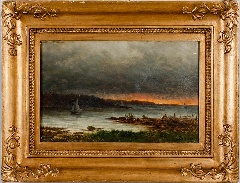 THEODOR BILLING, olja på duk, signerad.