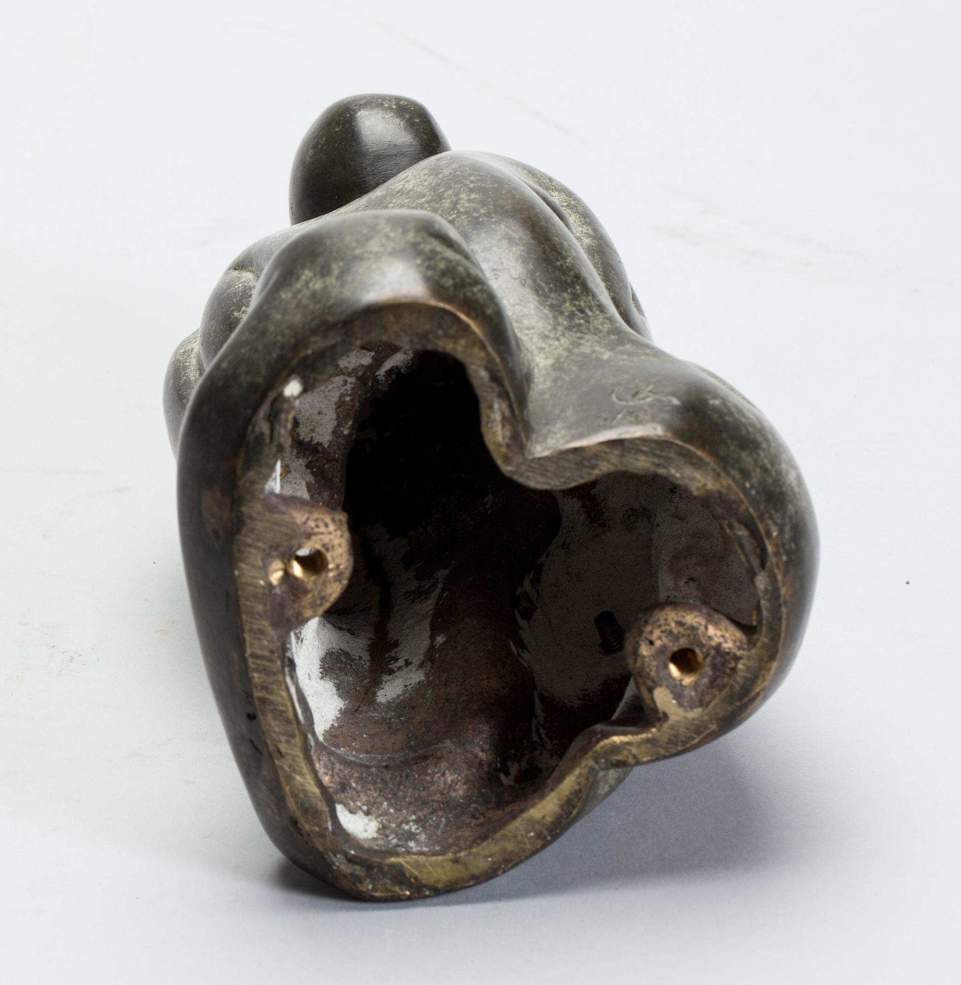 OKÄND KONSTNÄR, skulptur, brons, monogramsignerad CT och numrerad 3/3.