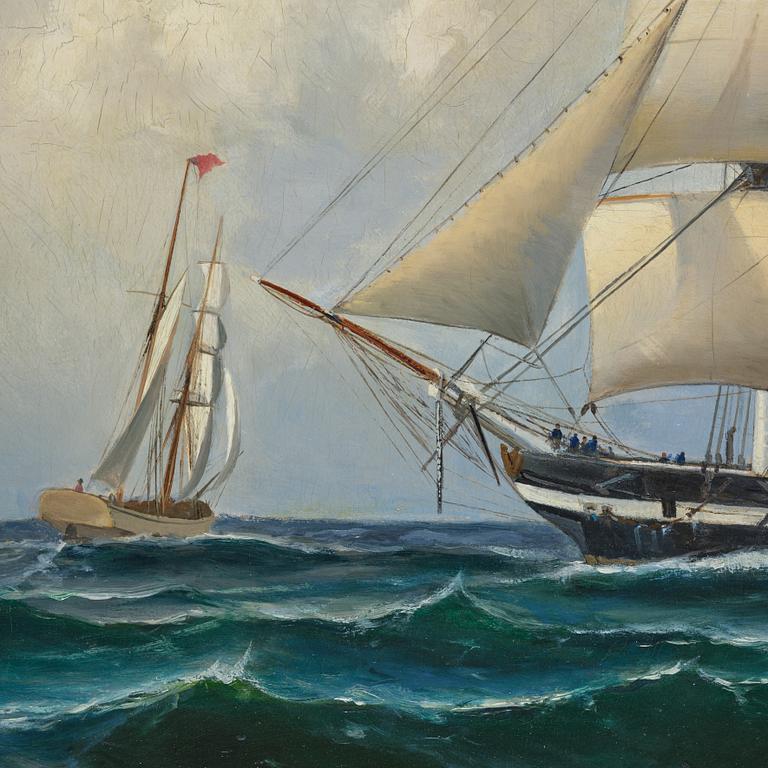 Christian Fredrik Swensson (Svensson), Christian Fredrik Swensson, "Norrköping" and cannon boats.