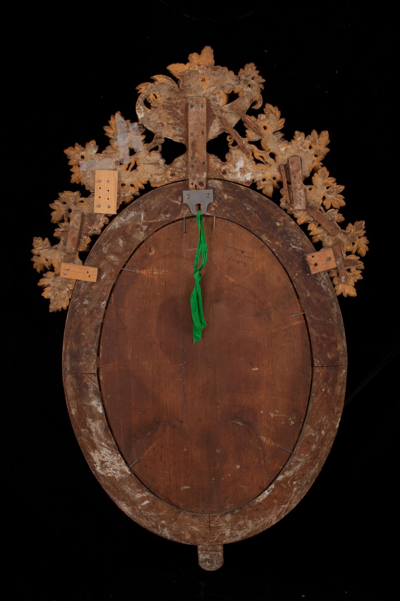 SPEGELLAMPETTER, för två ljus, ett par. Sverige, 1800-talets början. Empire.