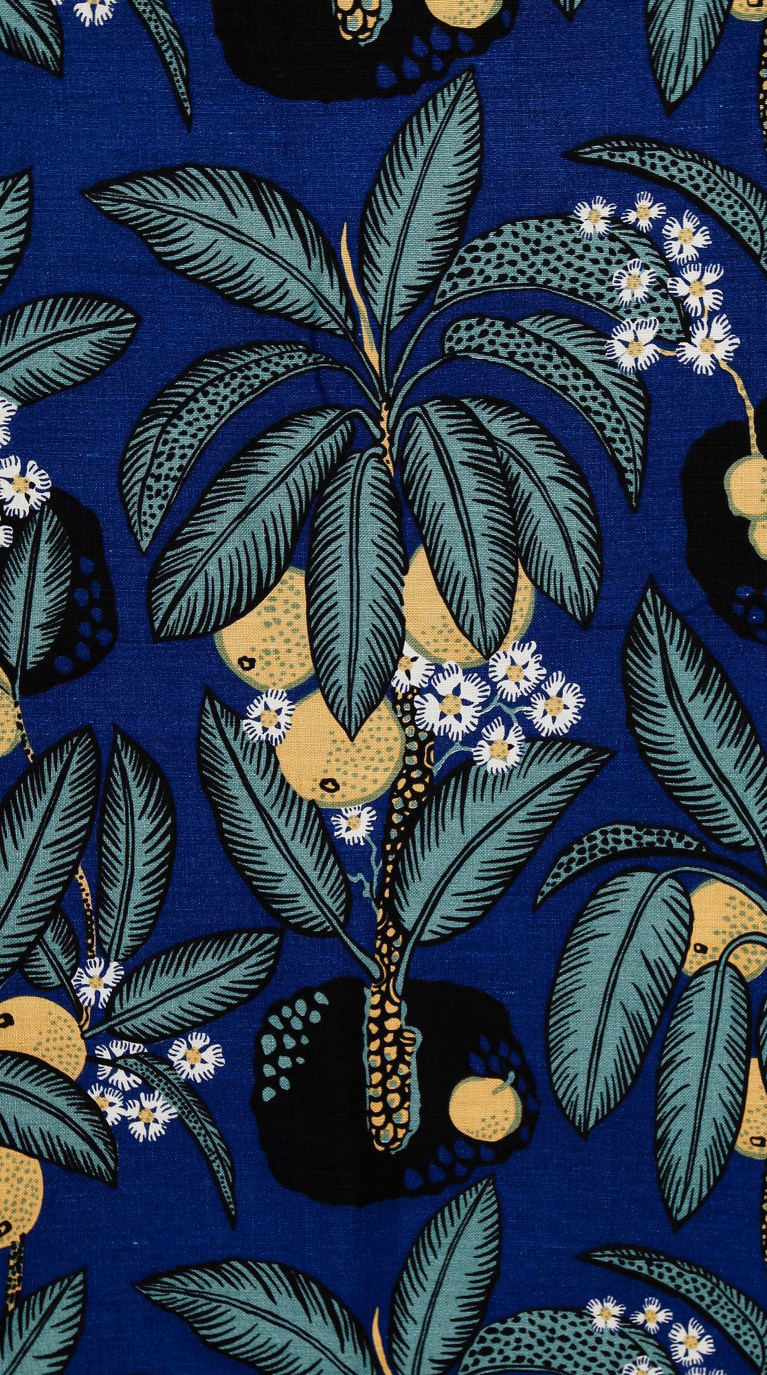 GARDINER, 1 par,  samt LAMBREKÄNG, "Notturno", Josef Frank, Firma Svenskt Tenn.