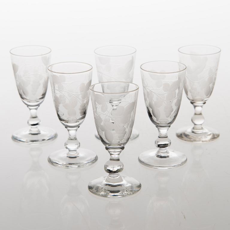 A 35-piece 'Savoy' glasswear, 1940s.