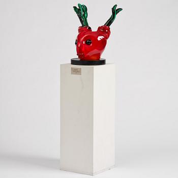 Henrik Allert, “Faun”, a glass sculpture, Berengo Studio, Murano, Italy, 2005.