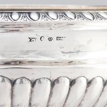 A Swedish silver bowl, mark of Gustaf Möllenborg, Stockholm 1829.