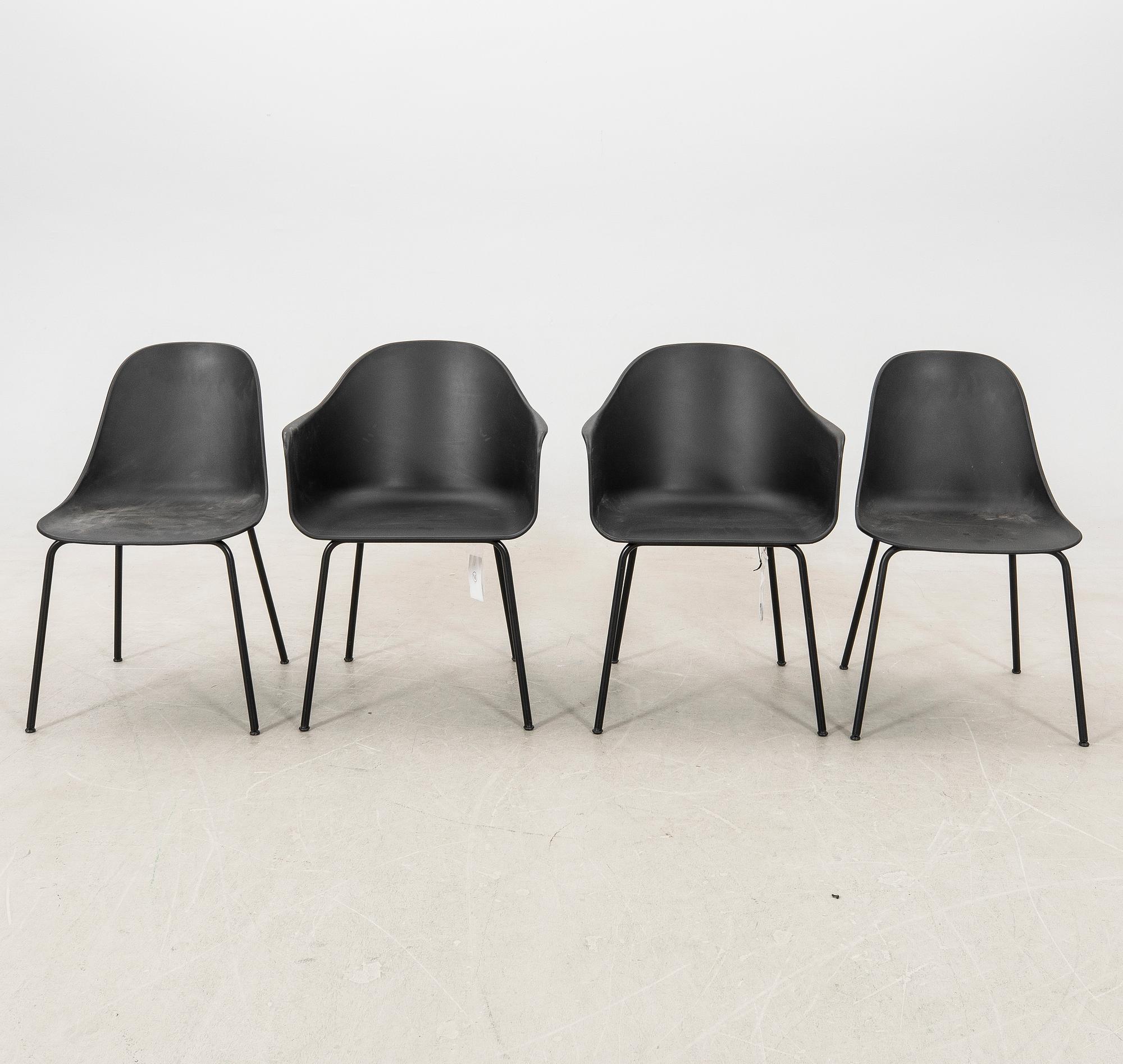 Norm Architects, armchairs, 4 pcs + 2, "Harbour dining chair", for Audo Copenhagen, 2020s.