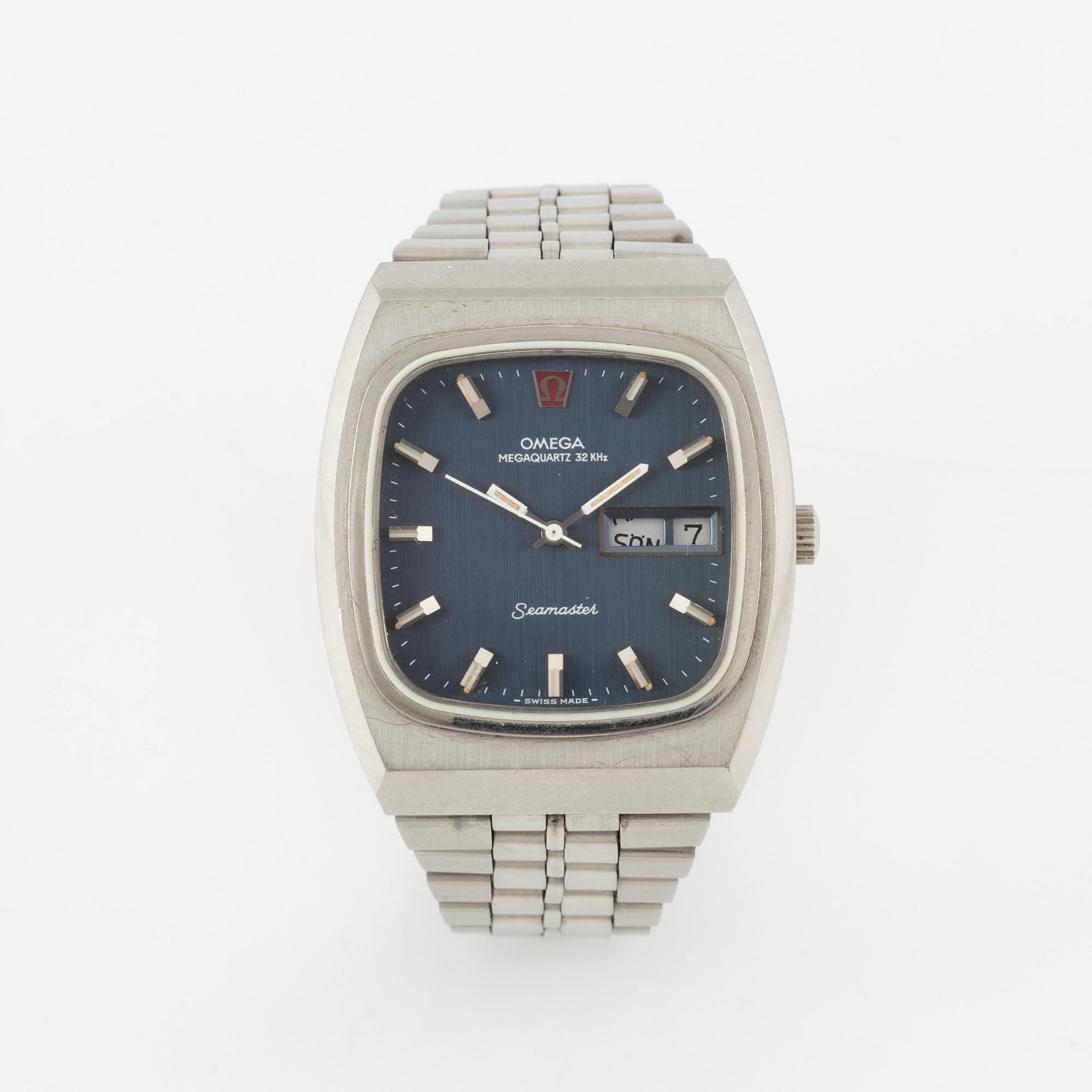 Omega, Seamaster, Megaquartz, wristwatch, 39.