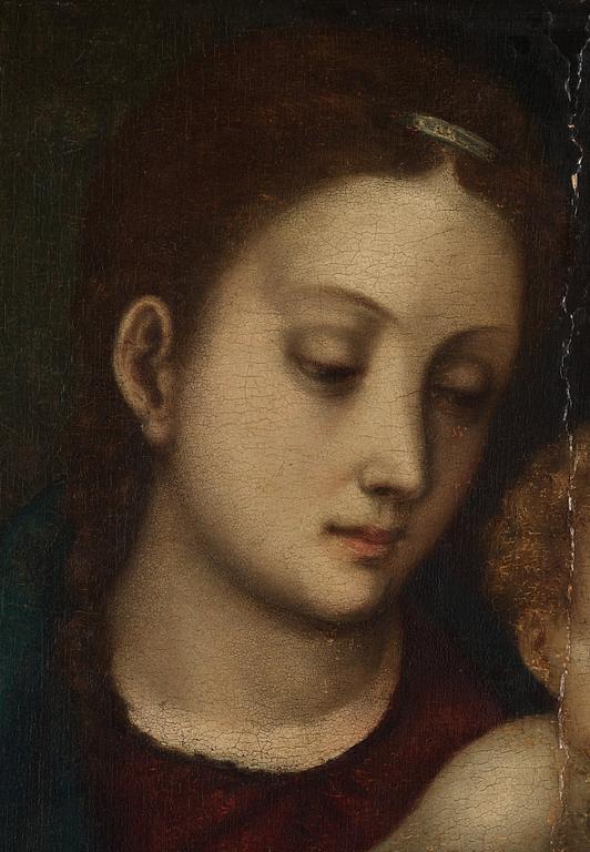 ANTONIO ALLEGRI CORREGGIO, in the manner. Reinforced panel 61 x 48.5 cm.