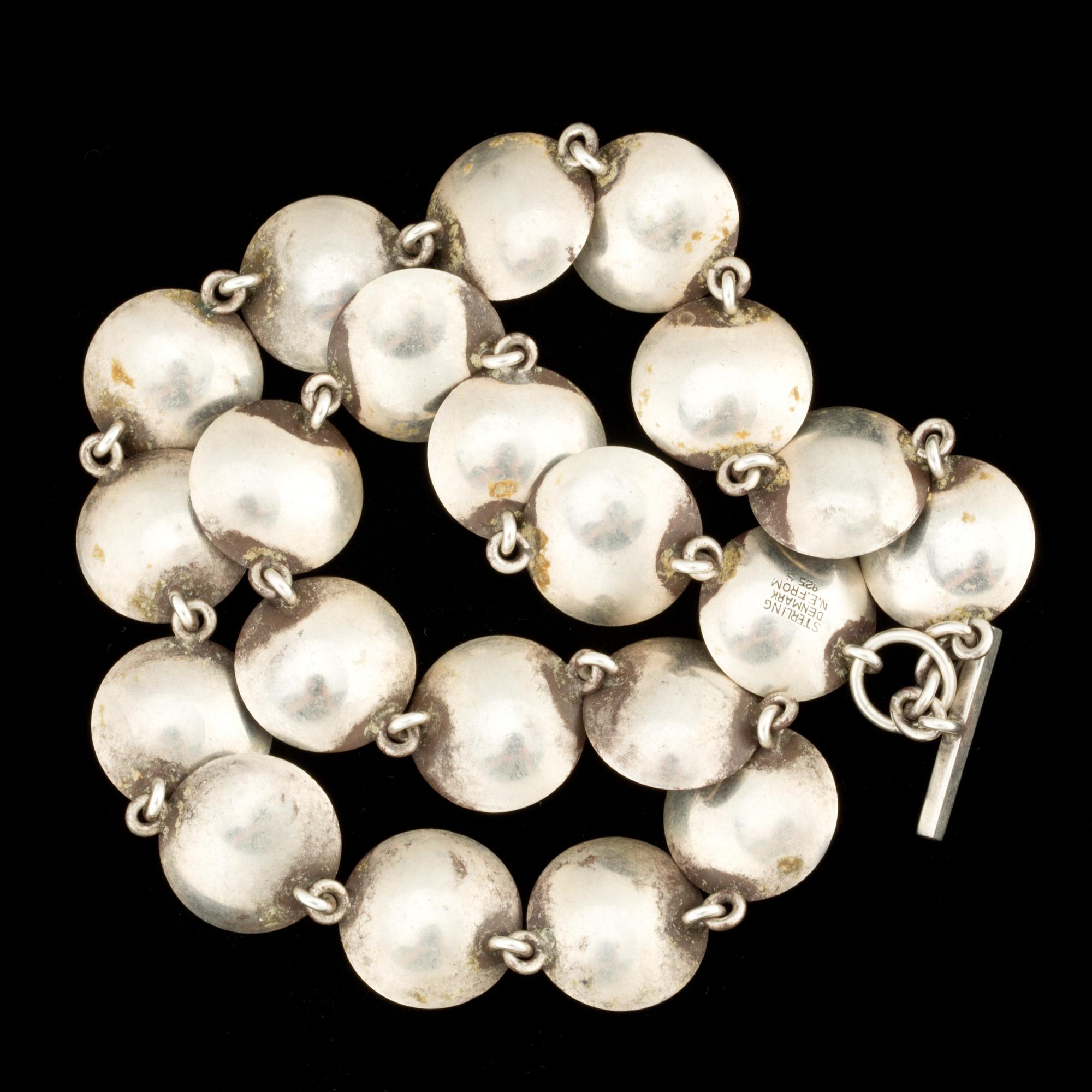 HALSLÄNK, sterlingsilver, NE From, Danmark. Vikt ca 50 g.