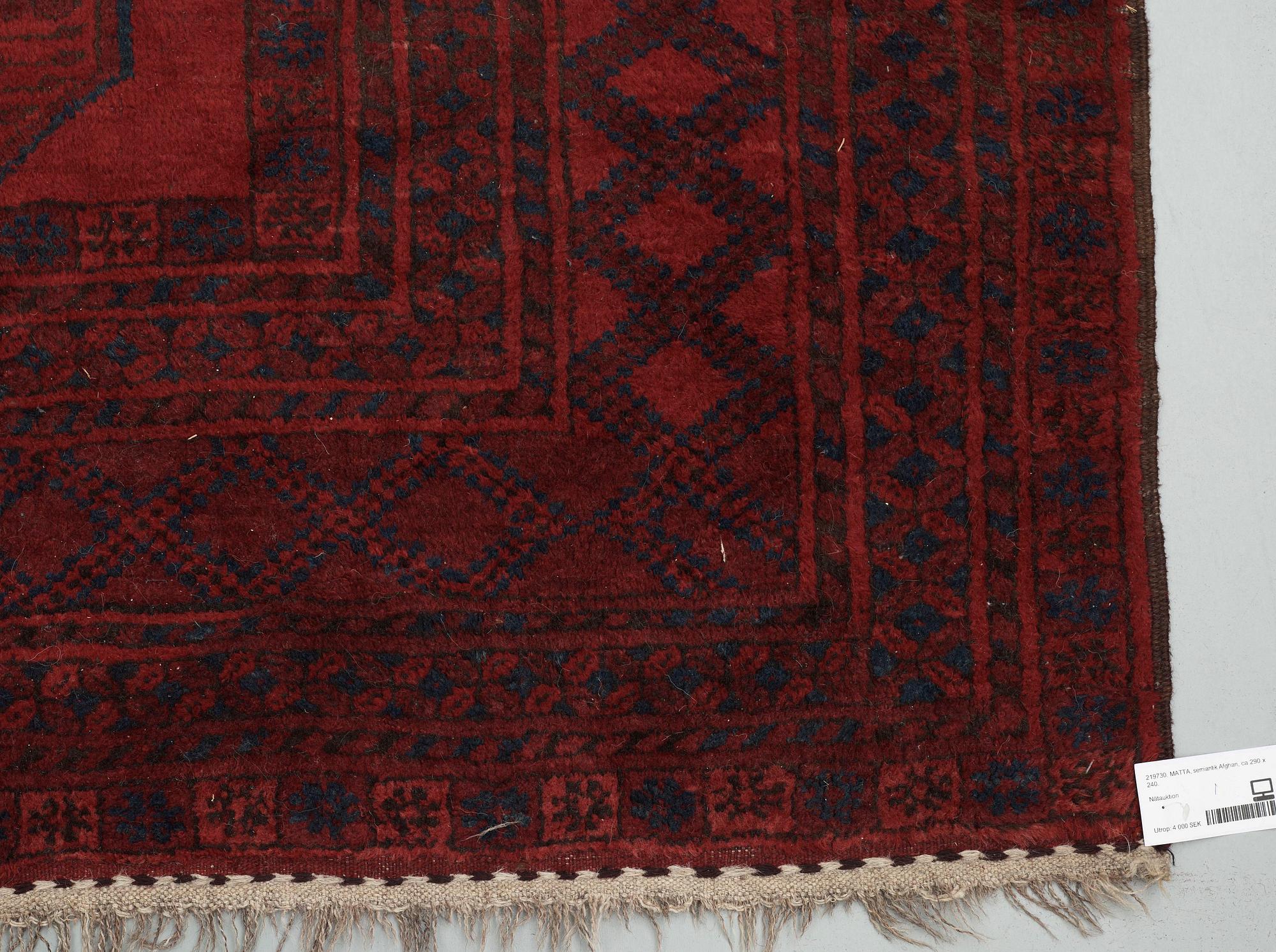 MATTA, semiantik Afghan, ca 290 x 240.