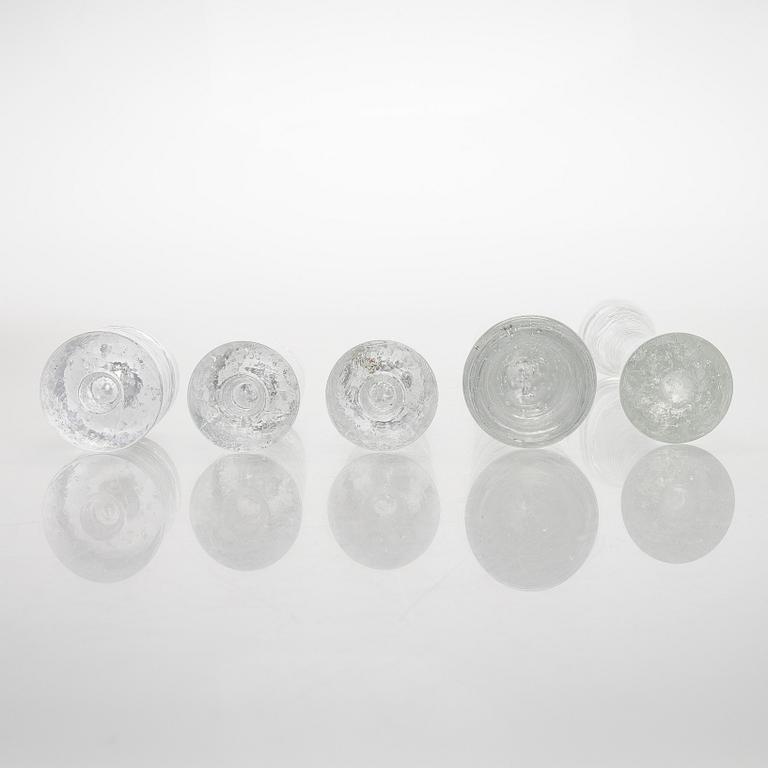 Timo Sarpaneva, taide-esineet, 5 kpl, "Arkipelago"-sarja, Iittala.