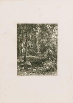 IVAN IVANOVITCH SHISHKIN, etsning, signerad och daterad 1873 i plåten.