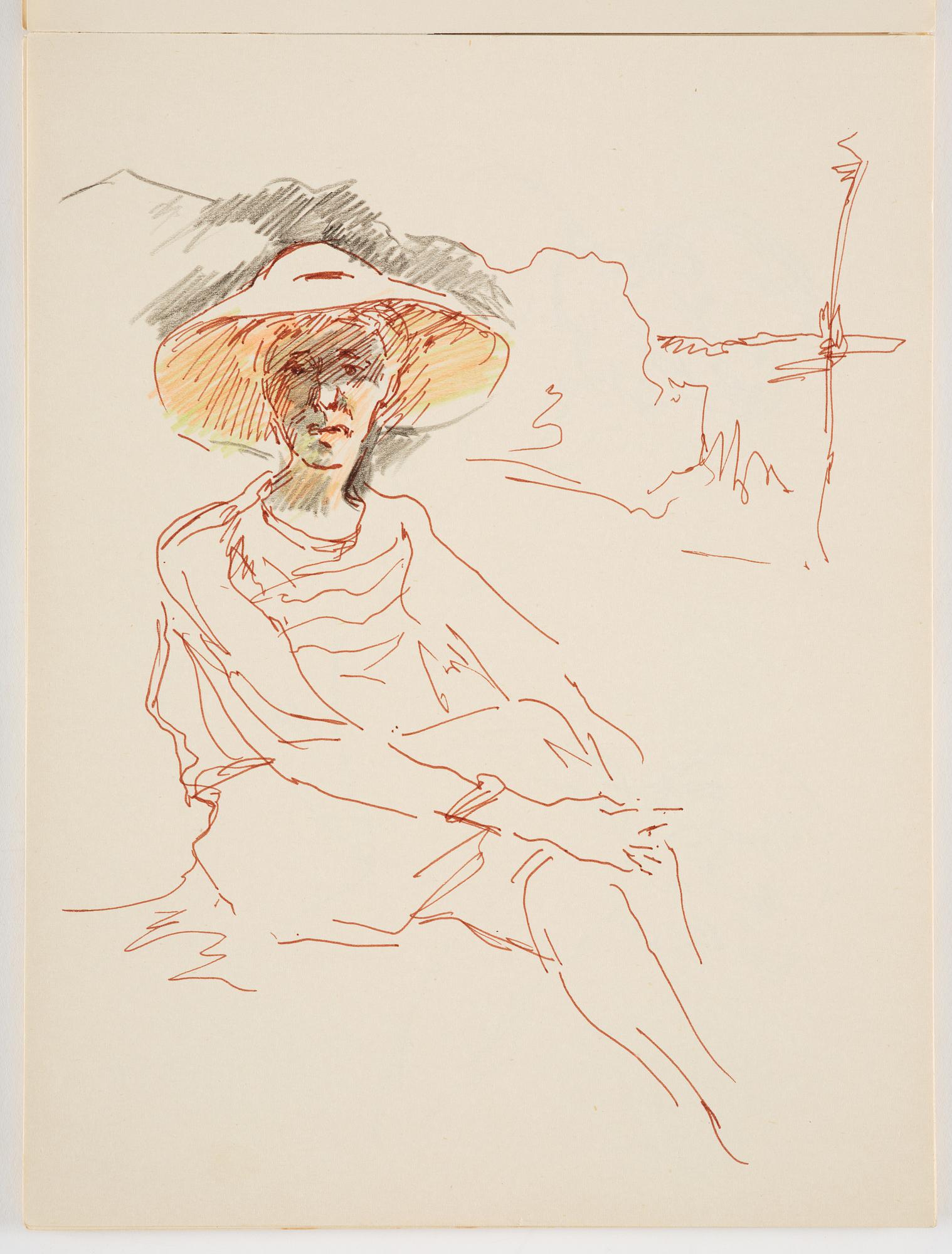 Lotte Laserstein, Skissblock med 22 teckningar varav 7 signerade.