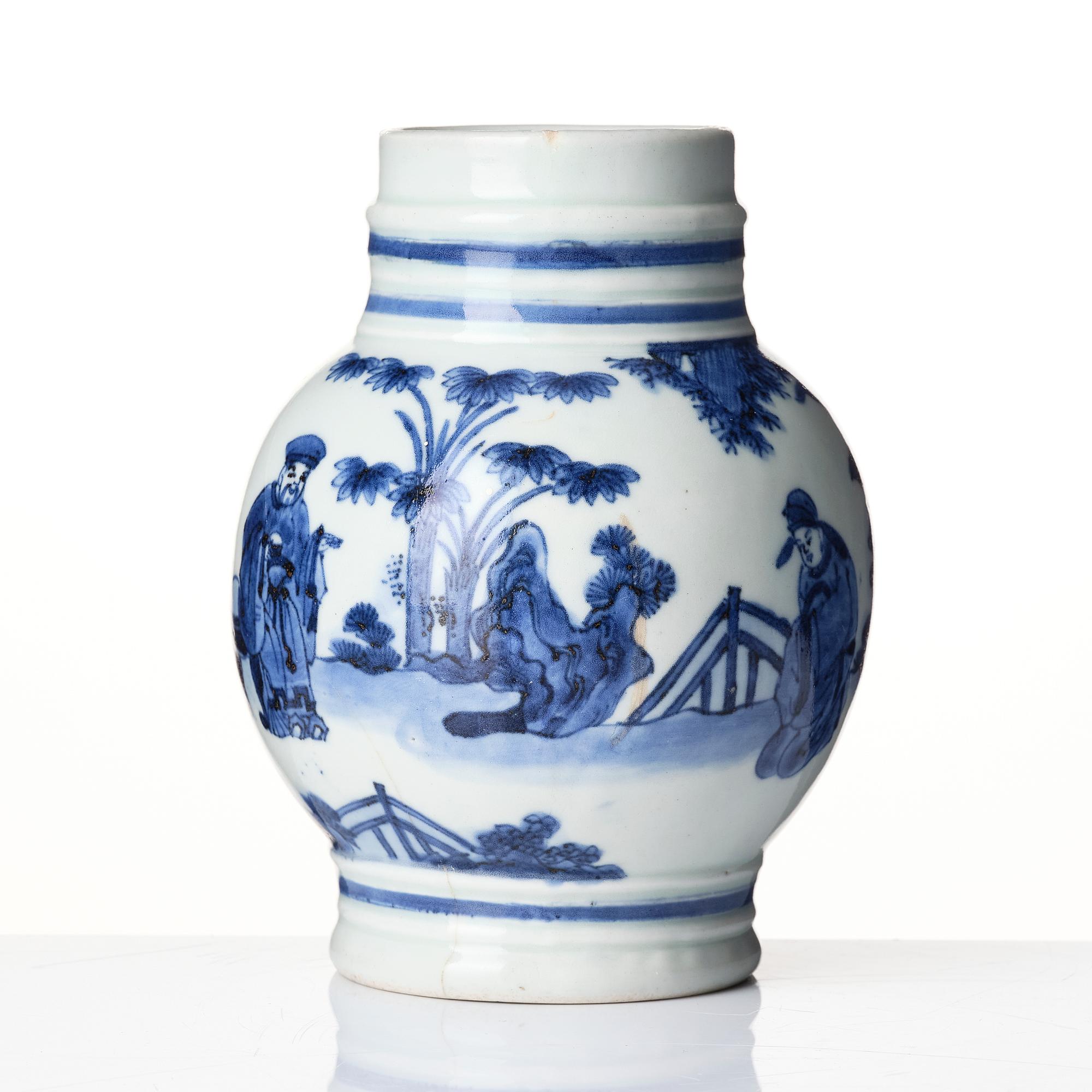 Stop, porslin, Kina, Qingdynastin, 1700-tal.