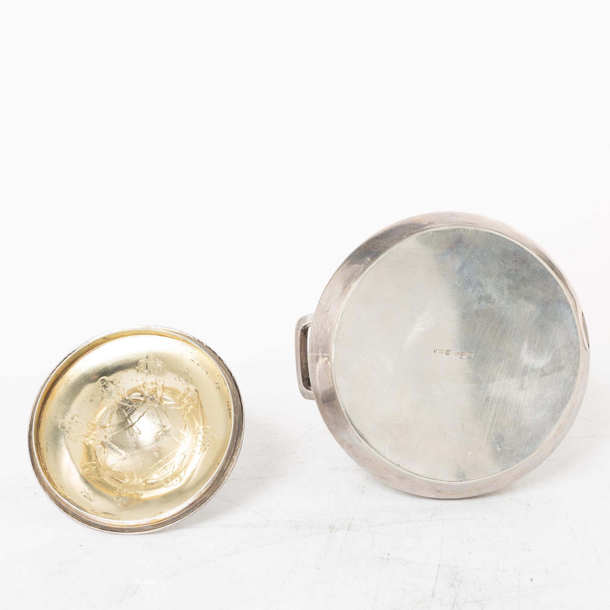 Coffee service, 3 pieces, silver, Art Nouveau, Anna Ohlsson & Co Östersund, 1910.