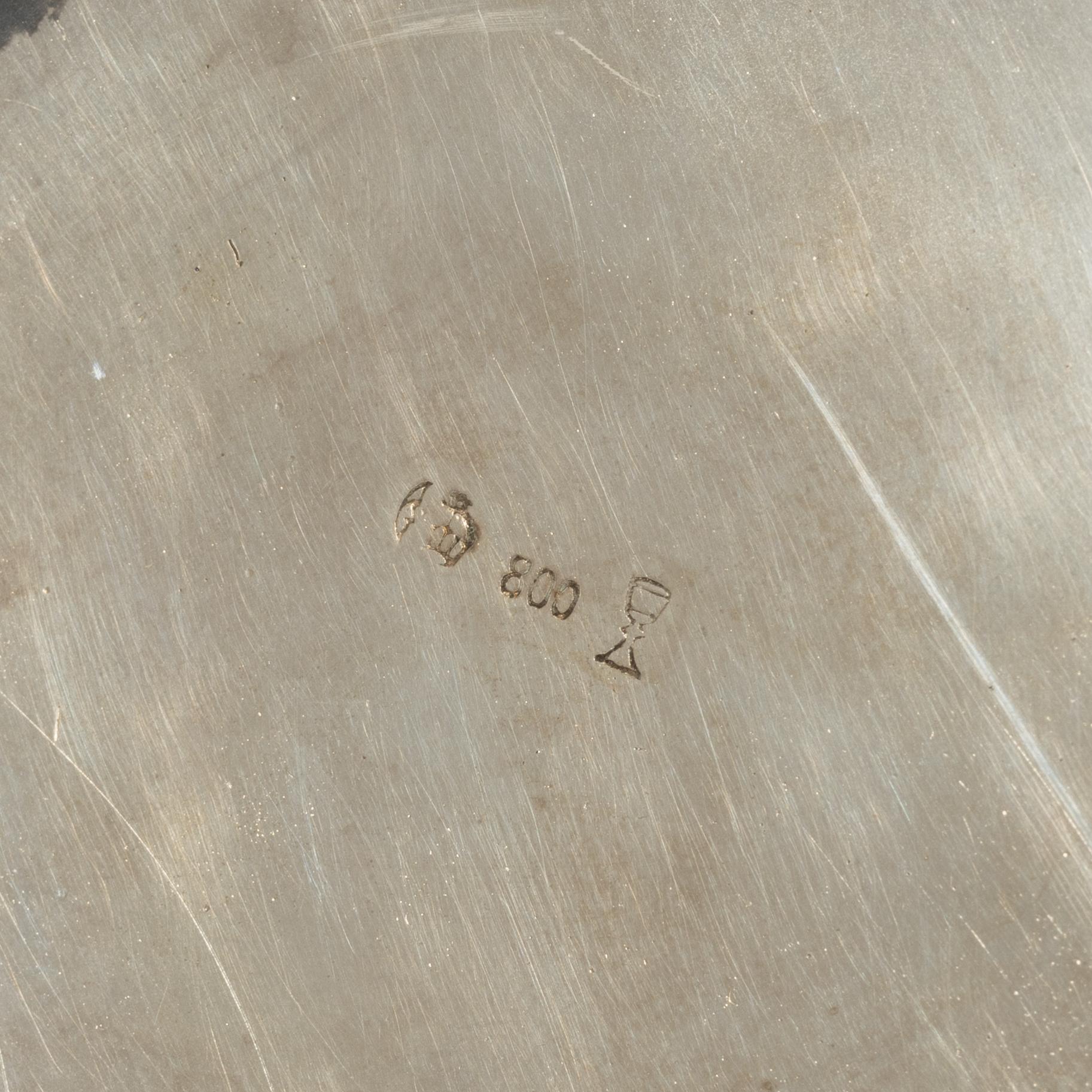 Kaffe- och teservis, 4 delar, silver, rokokostil, Otto Wolter, Schwäbisch Gmünd, Tyskland, 1900-tal.