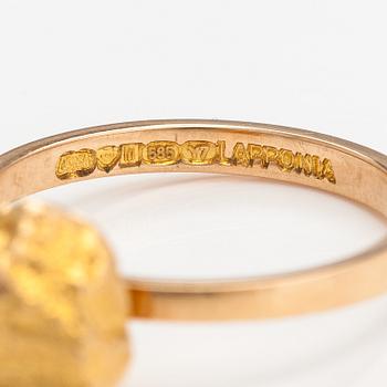 Björn Weckström, A 14K gold ring "Nugget". Lapponia 1976.