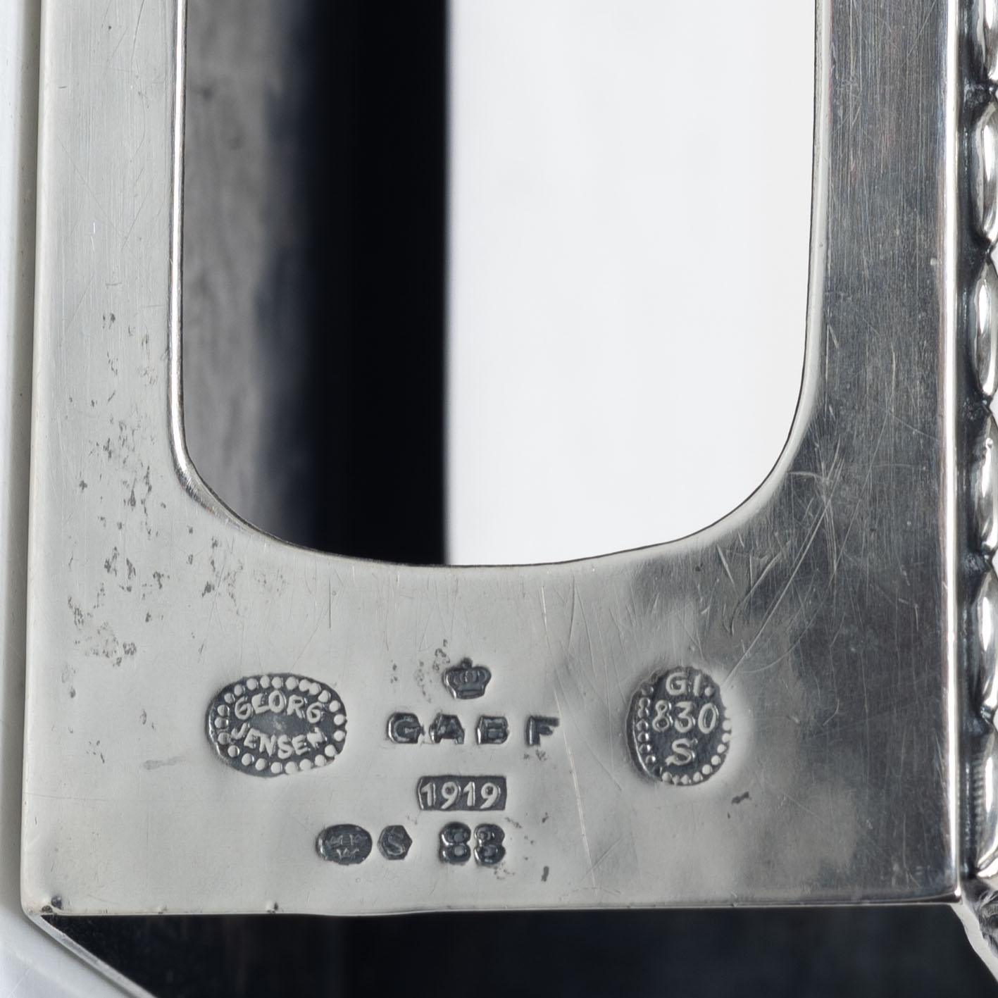 Georg Jensen, A silver matchbox case, model 83, Copenhagen 1919.