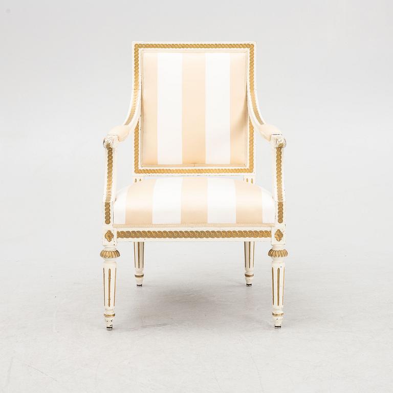 A Gustavian style chair, early 20th Century.