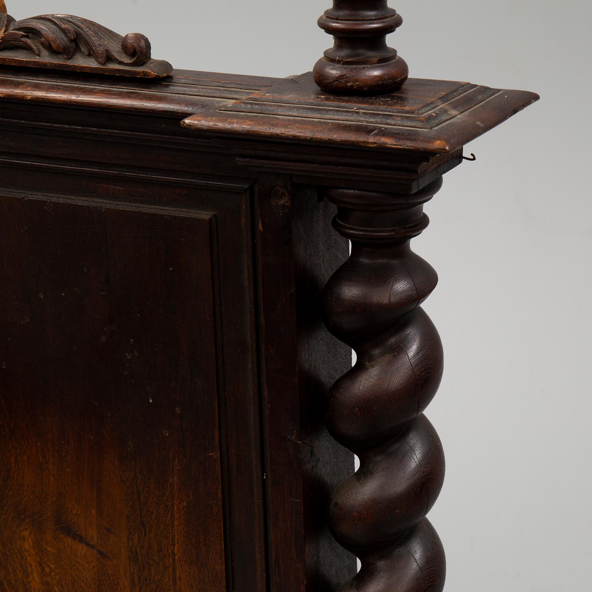 A first half of the 18th Century  Baroque bed.