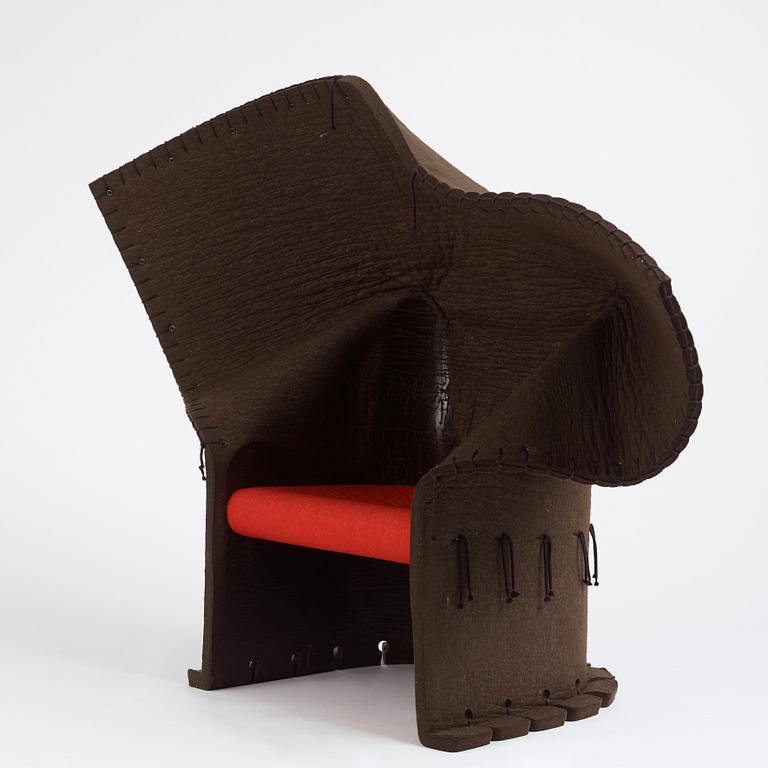 Gaetano Pesce, a 'Feltri Chair' easy chair, Cassina, post 1986.