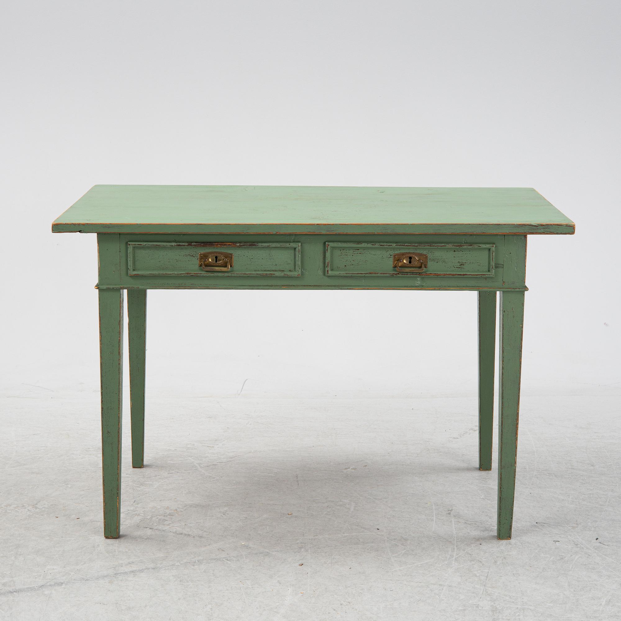 Skrivbord, omkring år 1900.