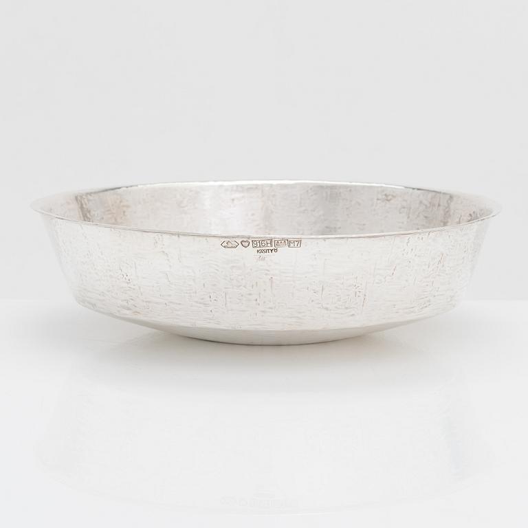 Tapio Wirkkala, a silver bowl model  TW 289, Kultakeskus, Hämeenlinna 1965.