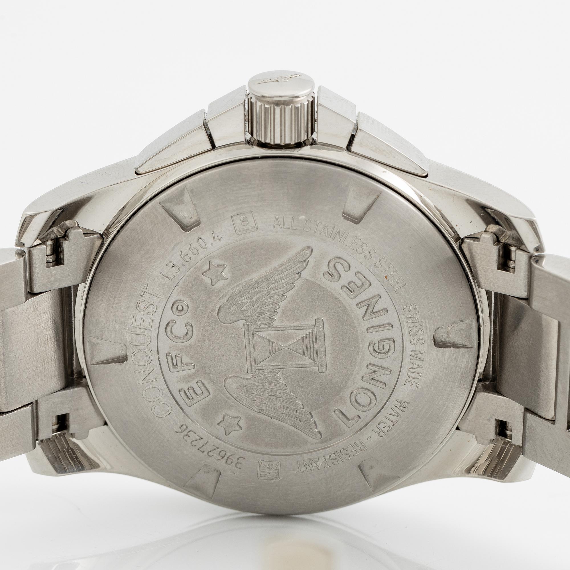 Longines, Conquest, kronograf, armbandsur, 41 mm.