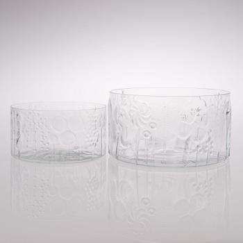 OIVA TOIKKA, FYRA DELAR. "Flora". Iittala. Formgivna 1966.
