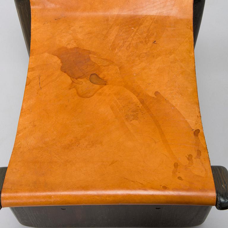 Tapio Wirkkala, a pair of stools made to order  for the Finnish Glass Museum manufactured by  Reino Huotari 1981.