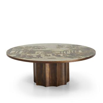 66. Philip & Kelvin LaVerne, an "Odyssey" coffee table, USA 1960s-70s.